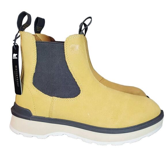 Sorel Hi Line Womens Size 10 Waterproof Chelsea Boots Tan Yellow Black Size 10 - Picture 4 of 4